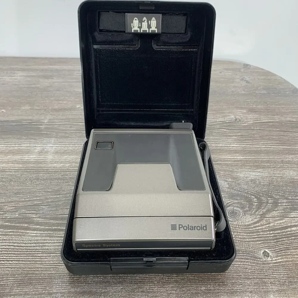 Vintage Polaroid Spectra System Instant Film Camera With Case